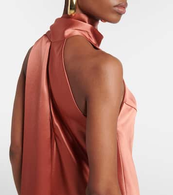 Abito lungo Sienna in raso | Galvan