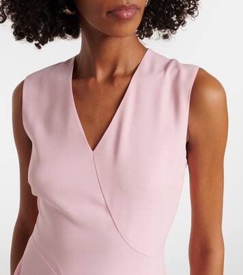 Miral asymmetric satin midi dress | Roksanda