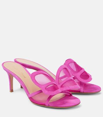 Ilia 70 mesh mules | Gianvito Rossi