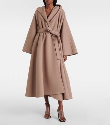 Wool and cashmere wrap coat | Alaïa