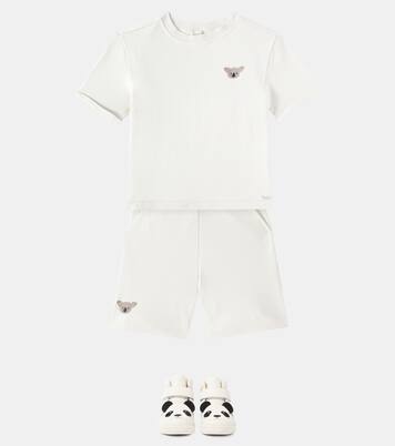 Ithri embroidered cotton shorts | Donsje