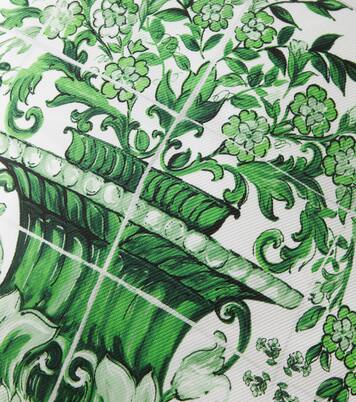 Small printed silk twill cushion | Dolce&Gabbana Casa