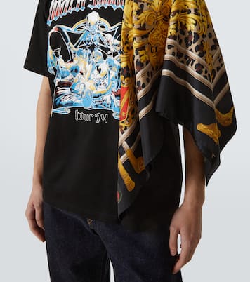 Black Sabbath caped cotton jersey T-shirt | Junya Watanabe