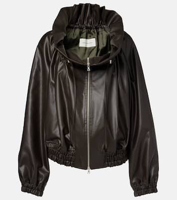 Cocoon gathered satin blouson  | Dries Van Noten
