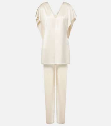 Sara caped satin top | Tove