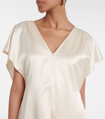 Sara caped satin top | Tove