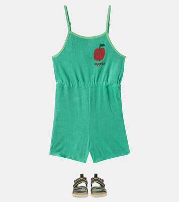 Apple cotton-blend playsuit | Jellymallow