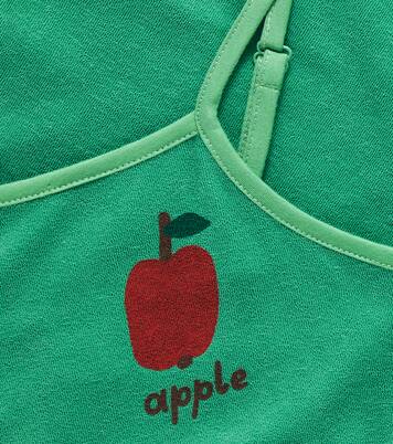 Apple cotton-blend playsuit | Jellymallow