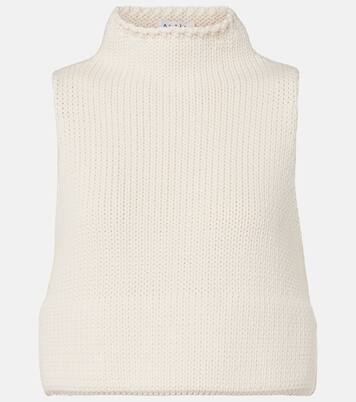 Cropped cotton-blend top | Alaïa