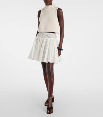 Cropped cotton-blend top | Alaïa