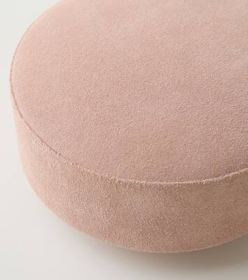 Pastille suede and wood container | Michaël Verheyden