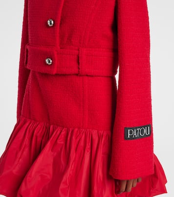 Cropped wool-blend tweed jacket | Patou