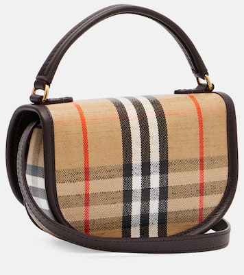 Bolso al hombro Highlands Mini en jacquard | Burberry
