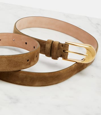 Dome suede belt  | Khaite