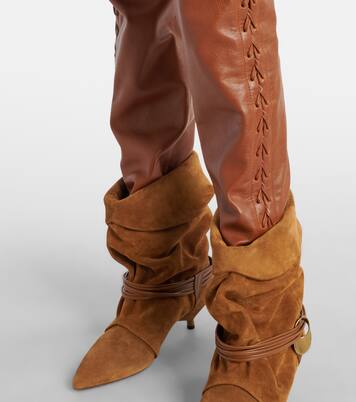 Schmale Hose Cyerra aus Leder | Isabel Marant