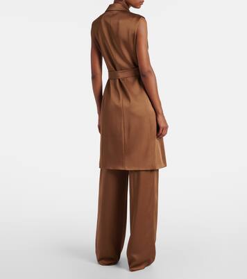 Giacca Afgano in raso con cintura | Max Mara