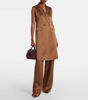 Giacca Afgano in raso con cintura | Max Mara