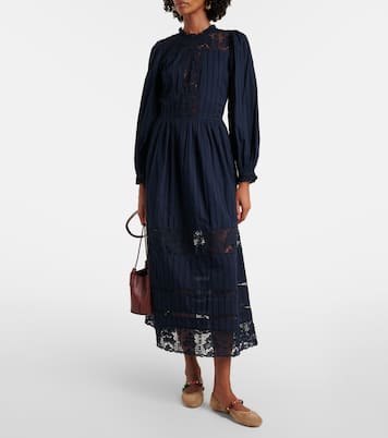 Midikleid Amelie aus Spitze und Baumwolle | Ulla Johnson