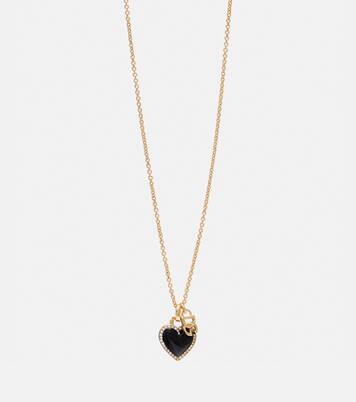 Collana con pendente DG con cristalli  | Dolce&Gabbana