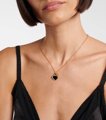 Collana con pendente DG con cristalli  | Dolce&Gabbana