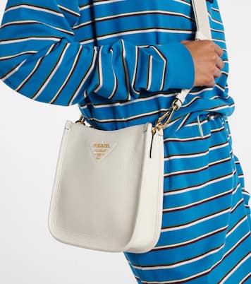 Mini leather shoulder bag | Prada