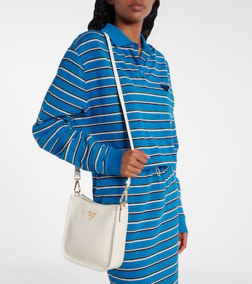 Mini leather shoulder bag | Prada
