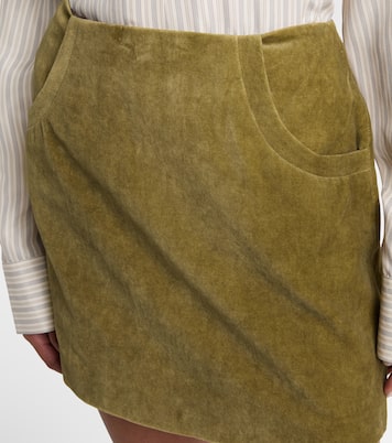 Minigonna Coci in velluto di cotone a vita alta | Blazé Milano