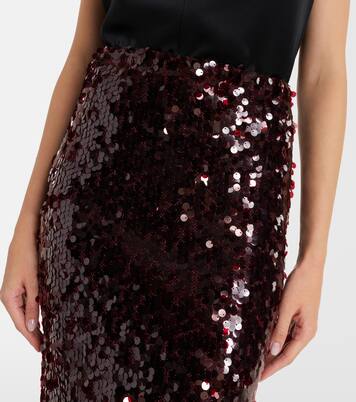 Jupe midi Opaline à sequins | Christopher Esber