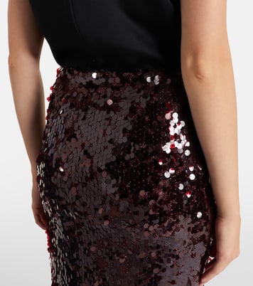 Jupe midi Opaline à sequins | Christopher Esber