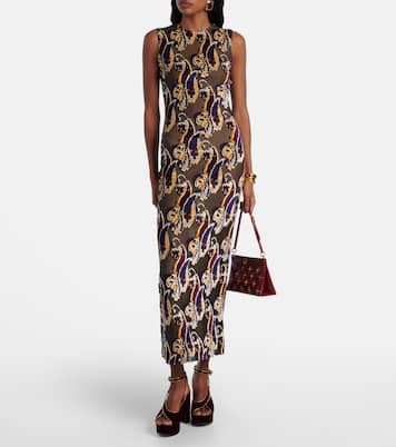 Paisley semi-sheer midi dress | Etro