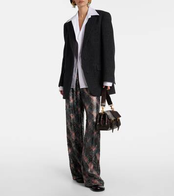 Pinstripe wool blazer | Dries Van Noten