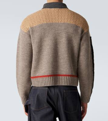 Embroidered wool polo sweater | JW Anderson