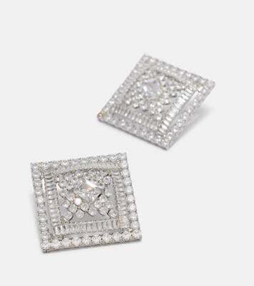 Louise crystal-embellished earrings | Rebecca Vallance