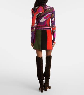 Striped wool-blend miniskirt | Pucci