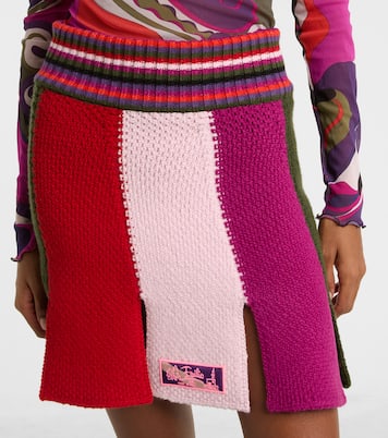 Striped wool-blend miniskirt | Pucci