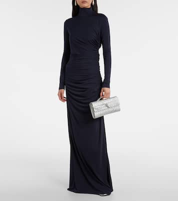 Andiamo Intrecciato metallic leather clutch | Bottega Veneta