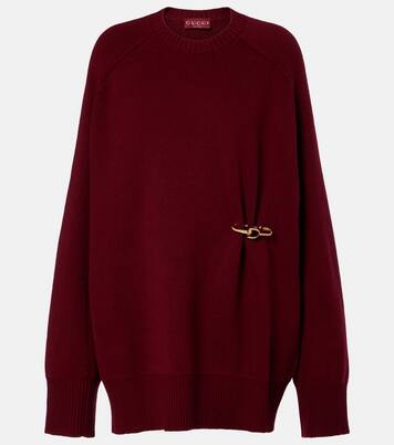 Horsebit wool and cashmere sweater | Gucci