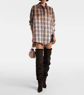 Elsa 100 suede over-the-knee boots | Paris Texas