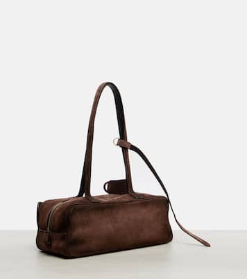 Borsa a spalla Carrie Small in suede | Balenciaga