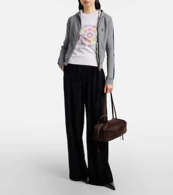 Borsa a spalla Carrie Small in suede | Balenciaga