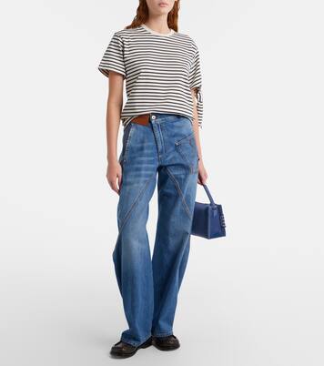 Striped cotton jersey T-shirt | JW Anderson