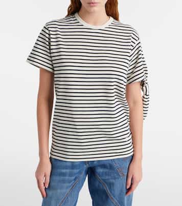 Striped cotton jersey T-shirt | JW Anderson