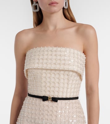 Embellished silk-blend bustier gown | Elie Saab
