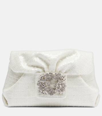 Efflorescence Micro sequined clutch | Roger Vivier