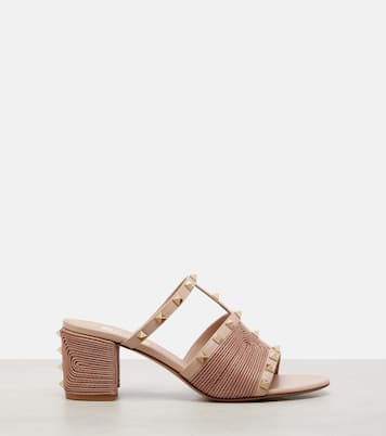 Sandalen Rockstud 60 aus Leder | Valentino Garavani