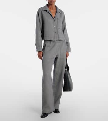 Adeline houndstooth cotton shirt | Velvet