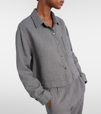 Adeline houndstooth cotton shirt | Velvet