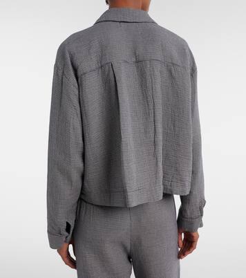 Adeline houndstooth cotton shirt | Velvet