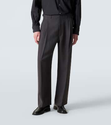 Pleated gabardine wide-leg pants | Lemaire