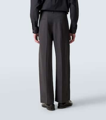 Pleated gabardine wide-leg pants | Lemaire